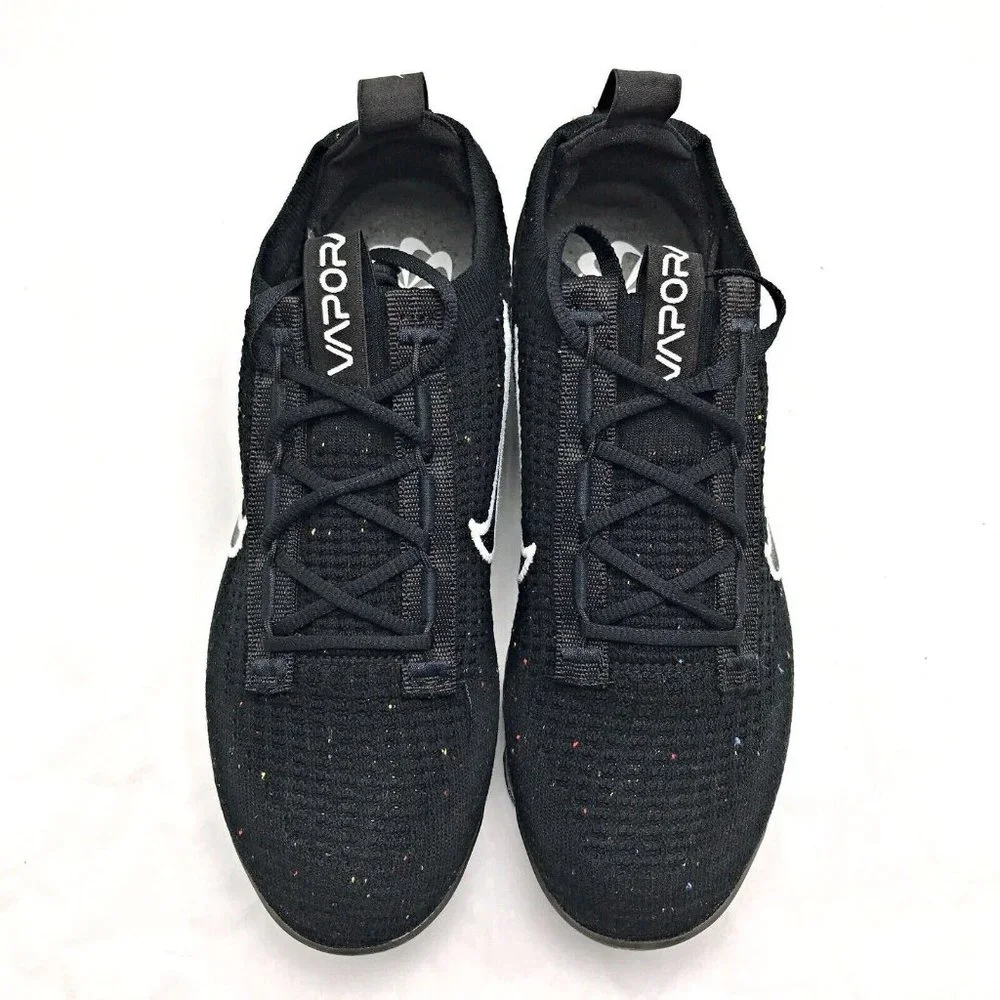 Nike Air Vapormax 2021 FK Flyknit Black Silver White DC4112-002 Womens S… - Picture 4 of 7